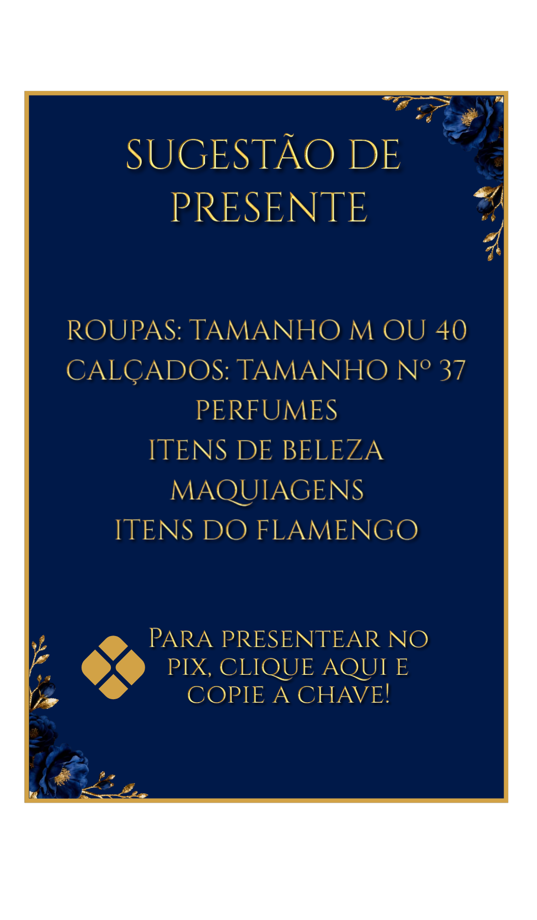 Sugestões de presente